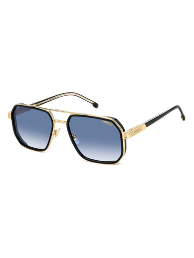 Shop Carrera Men's Ca1069s 58mm Aviator Sunglasses In Gold Black Blue Gradient