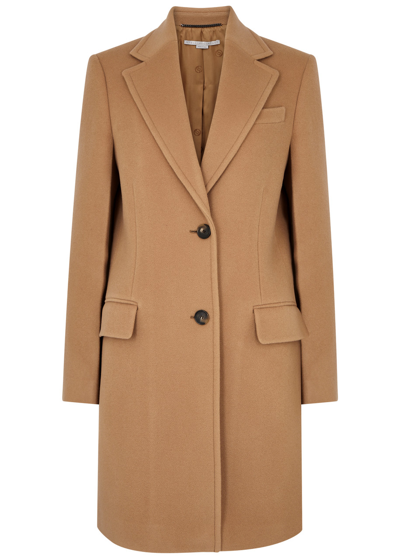 Shop Stella Mccartney Wool Coat In Camel