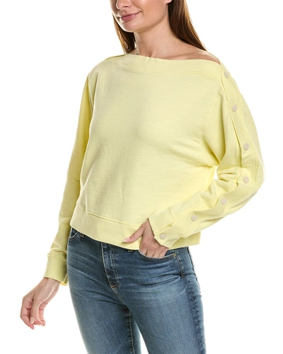 Shop Ag Jeans Cyra Sweatshirt In Yellow