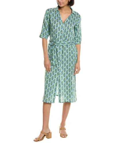 Shop Hiho Lucy Linen Dress In Blue