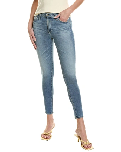 Shop Ag Jeans Farrah 19 Years Elevation High-rise Skinny Ankle Jean In Blue