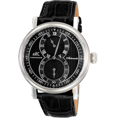 Adee Kaye Men's Mondo Black Dial Watch In Black