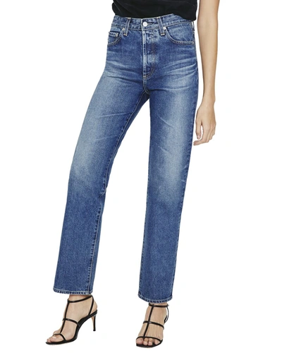 Shop Ag Jeans 10 Years Ellwood High-rise Vinte Alexis Straight Jean In Blue