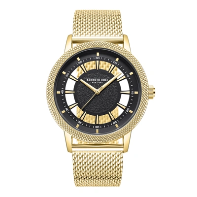 Shop Kenneth Cole New York Men's 44mm Quartz Watch Kcwgg7002002 In Gold
