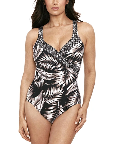 Shop Miraclesuit Oasis Colorblock It's A Wrap One-piece In Multi