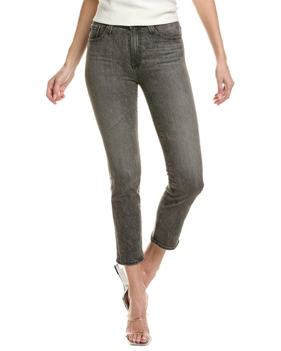Ag Isabelle High-rise Straight Crop Jean In Blue