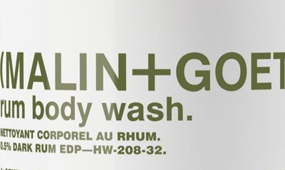 Shop Malin + Goetz Jumbo Rum Body Wash $72 Value, 32 oz