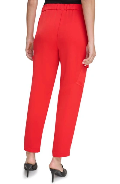 Shop Dkny Cargo Ankle Pants In Flame
