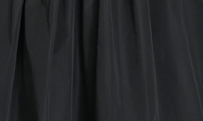 Shop Dkny Mixed Media Poplin Fit & Flare Dress In Black