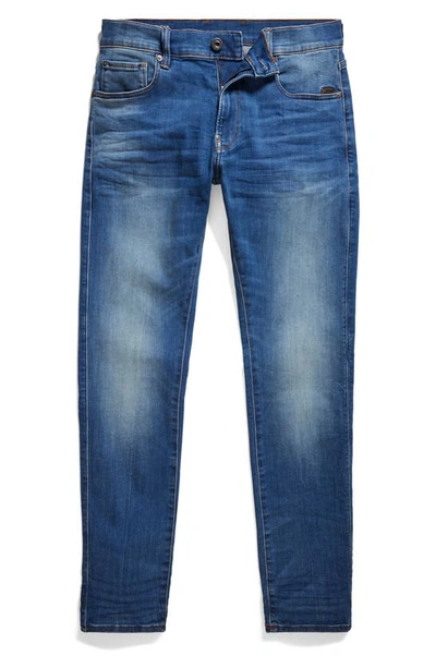 Shop G-star Revend Skinny Jeans In Medium Indigo Aged