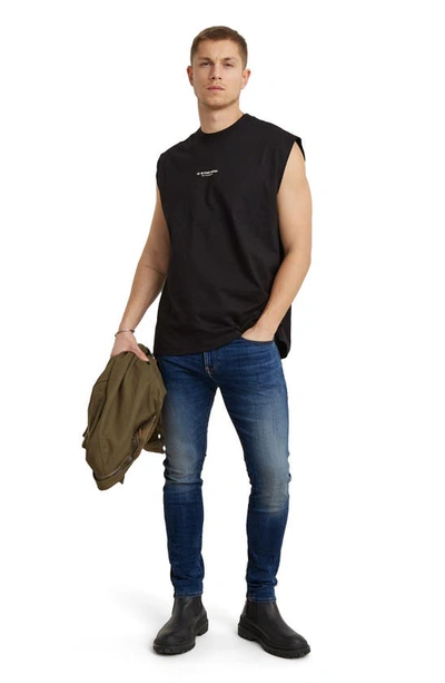 G-star Revend Skinny Jeans In Medium Indigo Aged