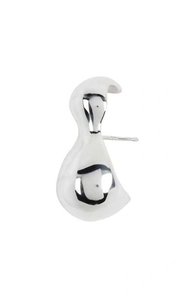 Shop Faris Bolo Single Stud Earring In Sterling Silver