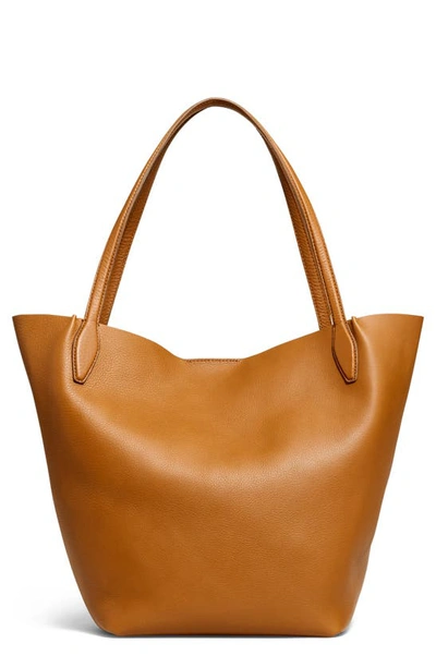 Shop Madewell The Shopper Tote In Sepia