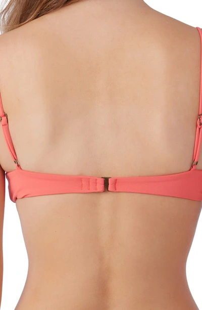 Shop O'neill Saltwater Pismo Solids Bikini Top In Dubarry