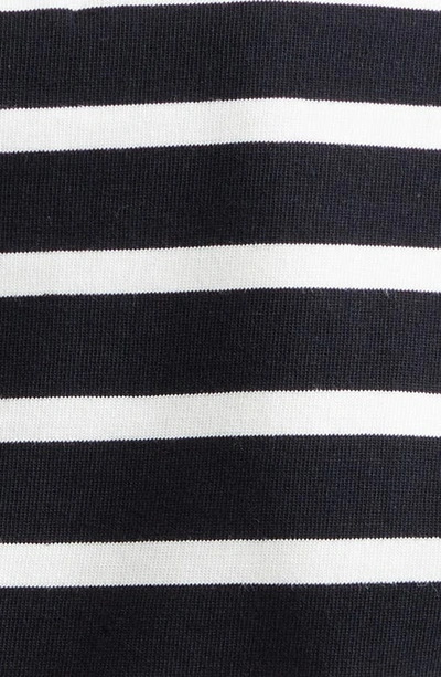 Shop 3.1 Phillip Lim / フィリップ リム Stripe Draped Cotton Jersey Top In Black Multi Stripe