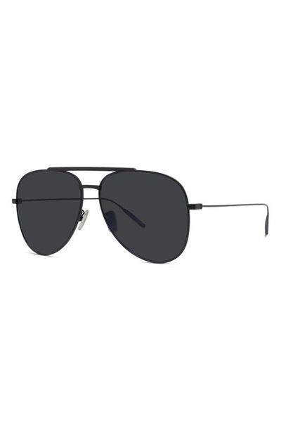 Shop Givenchy Gv Speed 59mm Mirrored Pilot Sunglasses In Matte Black / Smoke Mirror