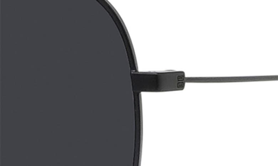 Shop Givenchy Gv Speed 59mm Mirrored Pilot Sunglasses In Matte Black / Smoke Mirror