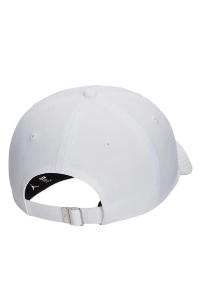 Shop Jordan Club Adjustable Unstructured Hat In White/ Black