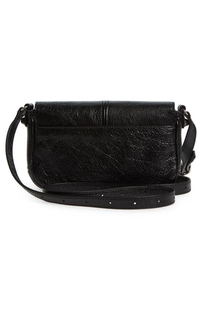 Shop Balenciaga Mini Le Cagole Flap Leather Shoulder Bag In Black