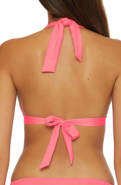 Shop Trina Turk Monaco Halter Bikini Top In Carnation