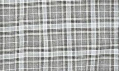 Shop Billy Reid Tuscumbia Mélange Plaid Cotton Button-down Shirt In Light Grey Melange