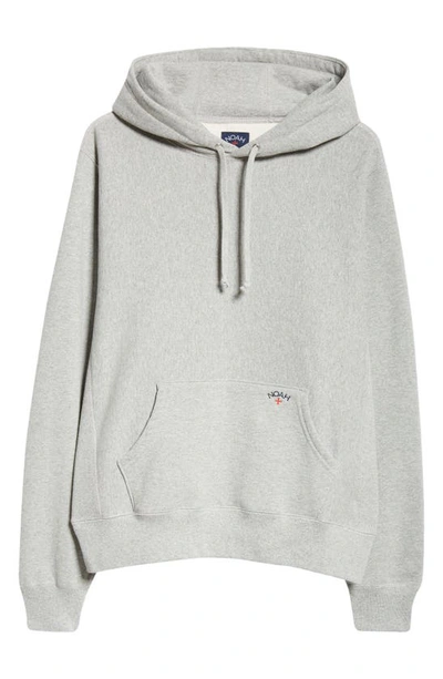 Shop Noah Classic Cotton French Terry Hoodie In Heather Grey