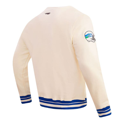 Shop Pro Standard Cream Seattle Seahawks Retro Classics Fleece Pullover Sweatshirt