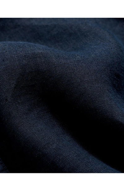 Shop Billy Reid Tuscumbia Standard Fit Linen Button-down Shirt In Carbon Blue