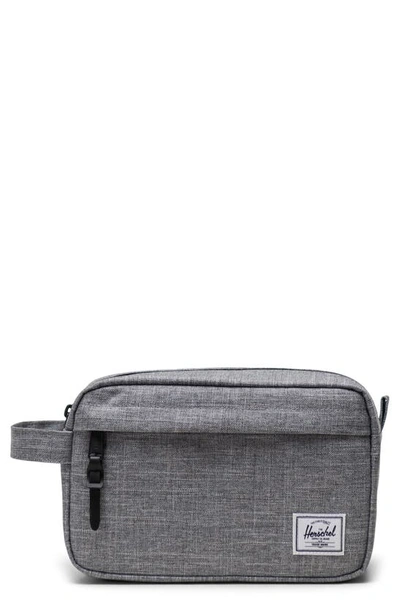 Shop Herschel Supply Co Chapter Recycled Polyester Dopp Kit In Raven Crosshatch