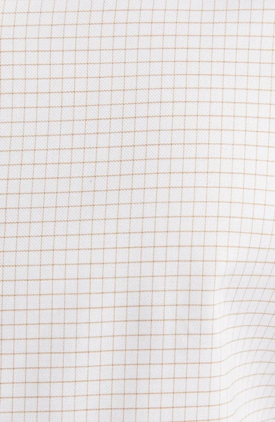 Shop Scott Barber Dobby Windowpane Check Button-up Shirt In Cream