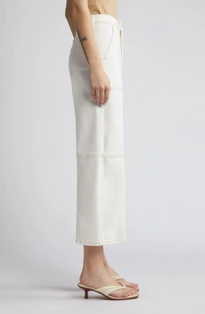 Rails Getty Ankle Utility Pants In Vintage Ecru Contrast Stitch