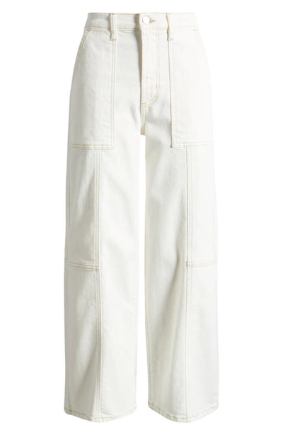 Shop Rails Getty Ankle Utility Pants In Vintage Ecru Contrast Stitch