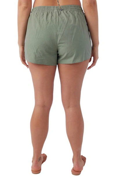 Shop O'neill Boneyard Cover-up Shorts In Oil Green
