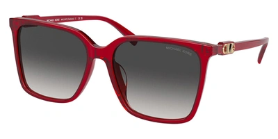 Shop Michael Kors Women's Canberra 58mm Red Transparent Sunglasses Mk2197f-39558g-58 In Multi