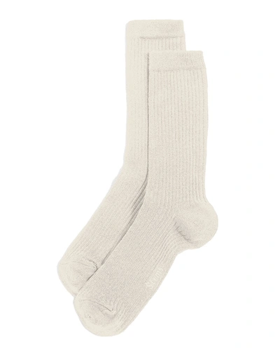 Shop Stems Eco-conscious Cashmere-blend Crew Sock In Multi