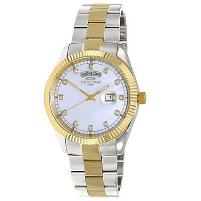 Oniss Men's Admiral White Dial Watch In White