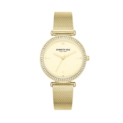 Shop Kenneth Cole New York Women's 36mm Quartz Watch Kcwlg2271606 In Gold