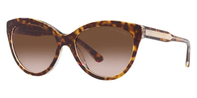 Shop Michael Kors Women's Makena 55mm Dark Tortoise Sunglasses Mk2158-310213-55 In Brown