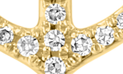 Effy 14k Yellow Gold Pavé Diamond Anchor Stud Earrings In Yellow Gold