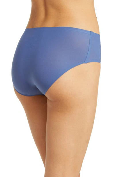 Shop Chantelle Lingerie Soft Stretch Seamless Hipster Panties In Blue Ocean-82