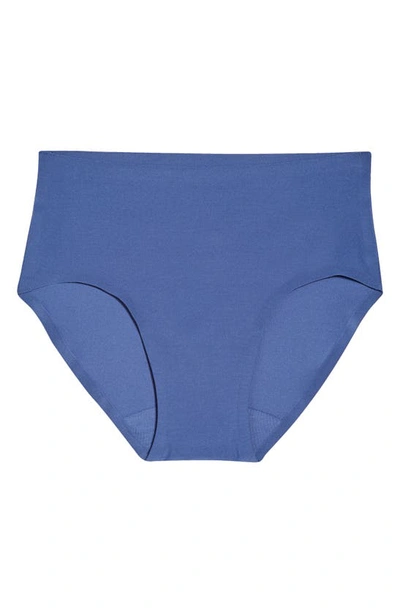Shop Chantelle Lingerie Soft Stretch Seamless Hipster Panties In Blue Ocean-82