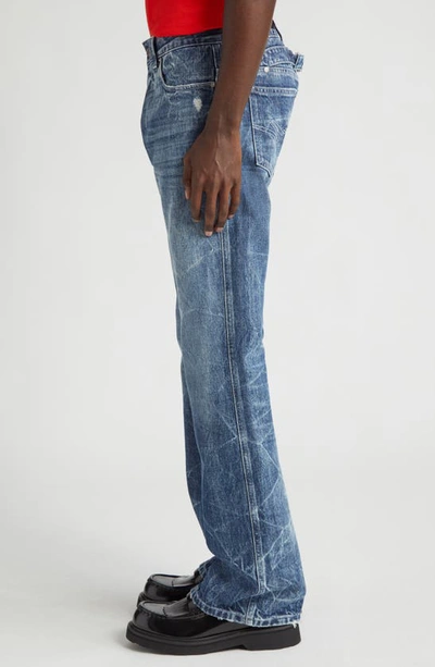 Shop Martine Rose Backstrap Rigid Bootcut Jeans In Noughties Wash