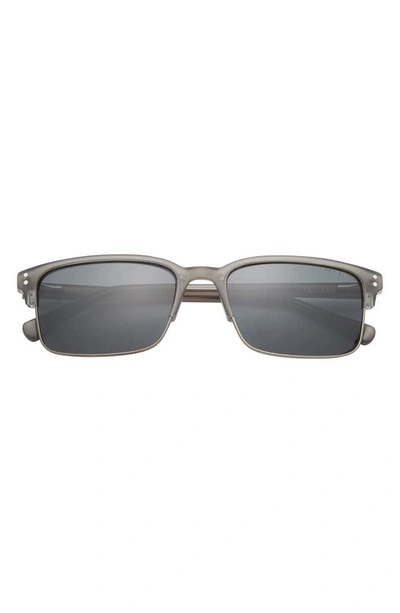 Shop Ted Baker 55mm Polarized Square Sunglasses In Grey