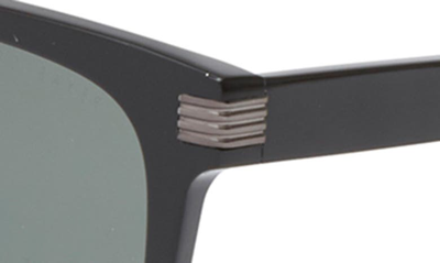 Ted Baker 56mm Polarized Square Sunglasses In Black