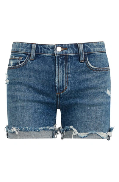 Shop Joe's The 5 Mid Rise Cutoff Denim Shorts In Sitting Pretty