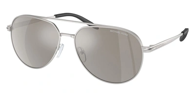Shop Michael Kors Men's Highlands 60mm Matte Silver Sunglasses Mk1142-10036g-60