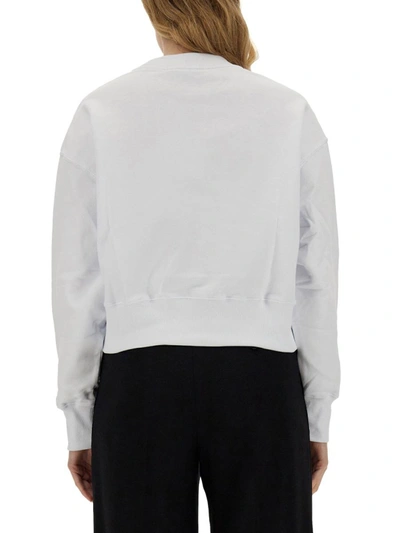 Shop Msgm Sweatshirt With Logo In White