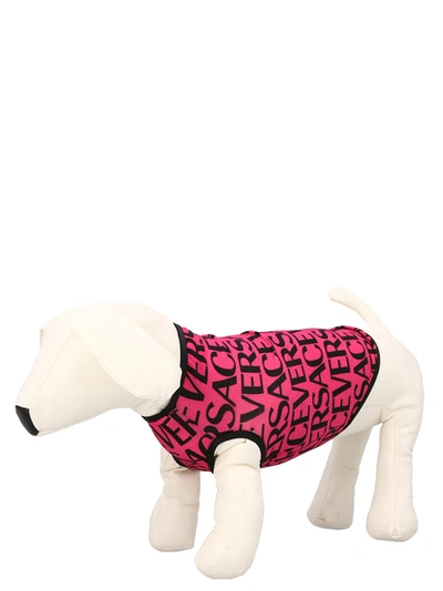 Shop Versace Home Logo Print Dog T-shirt Pets Accesories Fuchsia