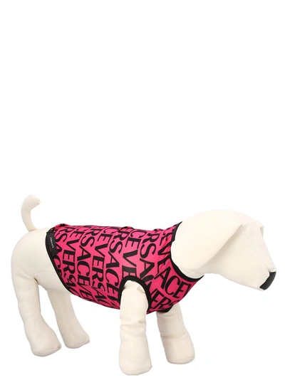 Shop Versace Home Logo Print Dog T-shirt Pets Accesories Fuchsia