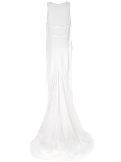 Shop Ann Demeulemeester X-long Dresses White